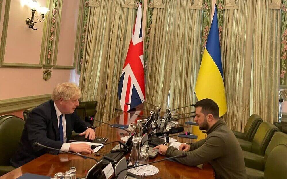 UK PM Johnson, EU Chief Von Der Leyen Meet Zelensky in Kyiv Following Russian Withdrawal