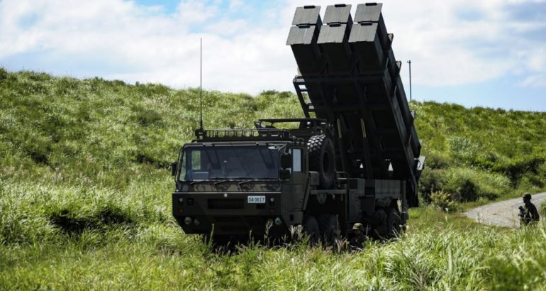 Type-12 anti-ship missile system.